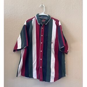 Vintage 90s Coliseum striped button down mens top size XXL